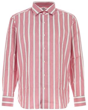 Junya Watanabe Maria Santangelo Stripe Long Sleeve Shirt - Pink