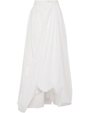 Brunello Cucinelli Cotton Long Skirt - White