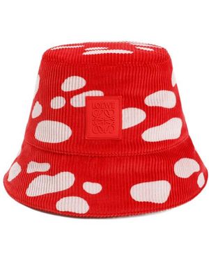 Loewe Mushroom Bucket Hat - Red
