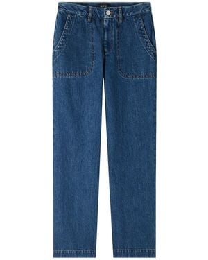 A.P.C. Seaside Wide-Leg Jeans - Blue
