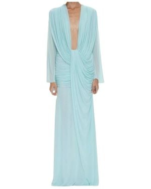 Christopher Esber Long-Sleeved Dress - Blue