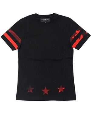 Hydrogen T-Shirt With Round Neck And Short Sleeves - Black