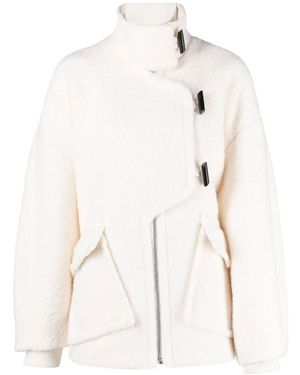 Ganni Boucle Jacket - White
