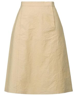 Maison Margiela Utility Cotton Skirt - Natural