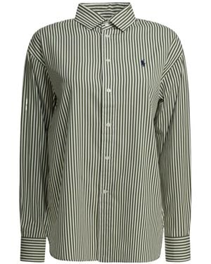 Polo Ralph Lauren Stripe Logo Shirt - Green