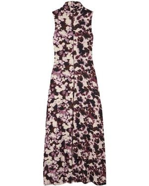 Proenza Schouler Turtleneck Maxi Dress - Purple