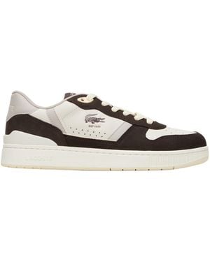 Lacoste T-Clip Set Leather Sneakers - White