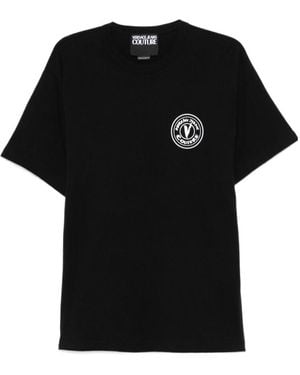 Versace Jeans Couture Logo-Print T-Shirt - Black