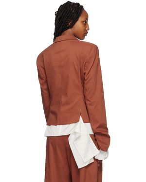 OTTOLINGER Fitted Double-Sided Blazer - Red