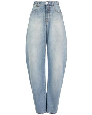Alaïa Alaïa Low-Waist Round Jeans - Blue