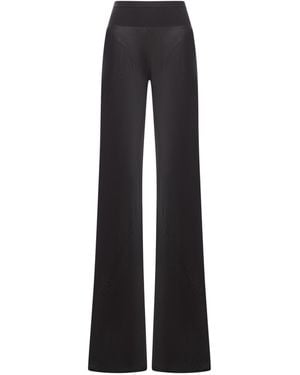 Rick Owens Elastic Waist Casual Trousers - Black