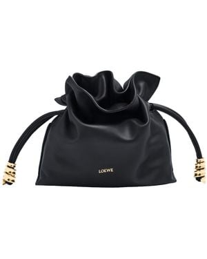Loewe Mini Flamenco Nappa Calfskin Clutch - Black