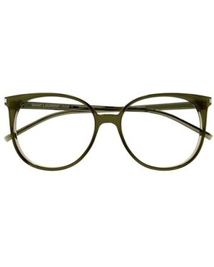 Saint Laurent Eyewear Round Frame Glasses - Metallic