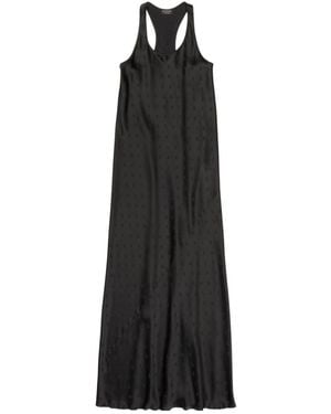 Balenciaga Sleeveless Racer Back Gown - Black