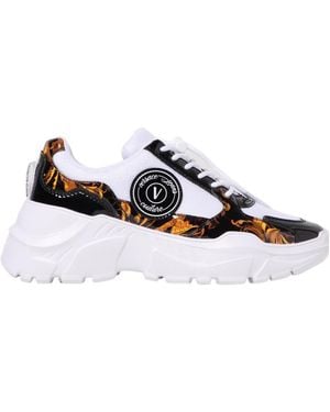Versace Jeans Couture Lace-Up Trainers - Black