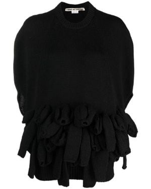 Comme des Garçons Crew Neck Knitwear - Black