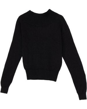 Paloma Wool Soto Funnel-Neck Long-Sleeved Top - Black