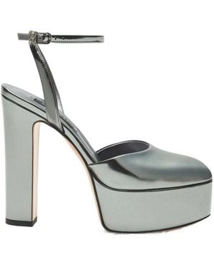 Casadei Sandale Patty Platform Interstellar - Metallic