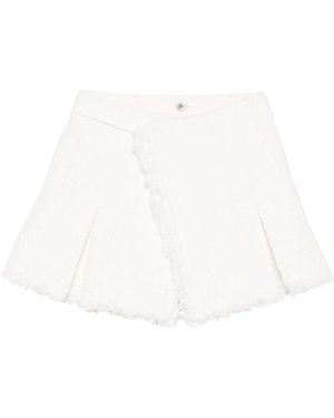 Sacai Tweed Skort - White