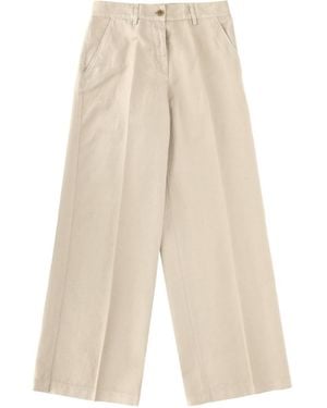 Aspesi Tailored Pleated Trousers - White