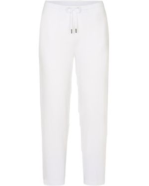 Juvia Drawstring Waist Casual Pants - White