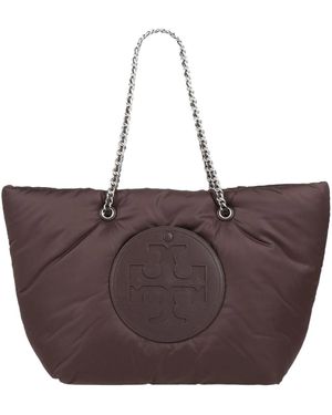 Tory Burch Logo Handbag - Brown