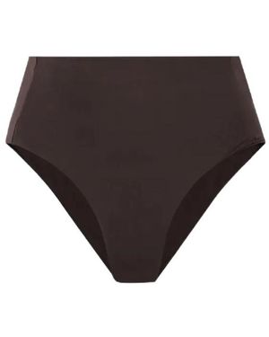 Max Mara Sabina High-Rise Bikini Briefs - Brown
