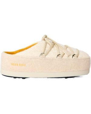 Moon Boot Simple Versatile Mule Shoes - Natural