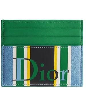 Dior Iviera Card Holder - Green