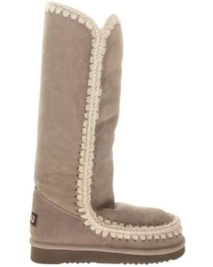 Mou Hand-Crocheted Eskimo Boots - White