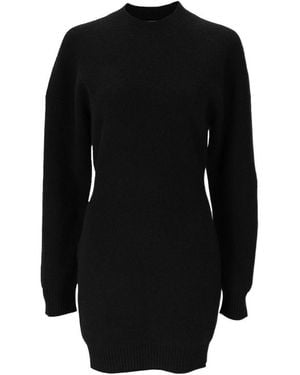 DSquared² Ribbed Knit Mini Dress - Black