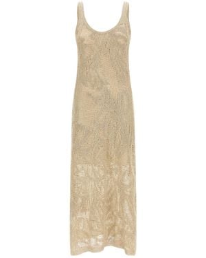 Brunello Cucinelli Crochet Dress - Natural