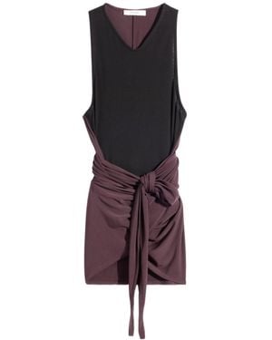 Lemaire Draped Sleeveless Dress - Purple