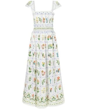 FARM Rio Floral Dress - White