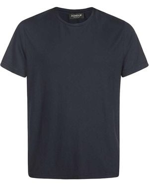 Dondup Logo Crew Neck T-Shirt - Blue