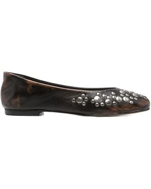 GIMAGUAS Studded Ballet Flats - Black