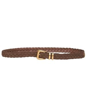 Brunello Cucinelli Braided Belt - White