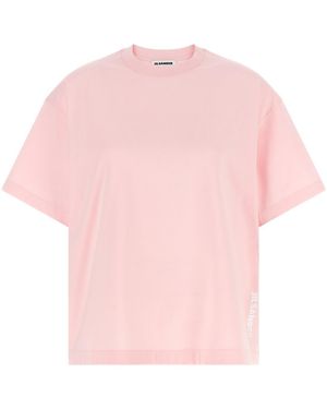 Jil Sander Relaxed Logo T-Shirt - Pink