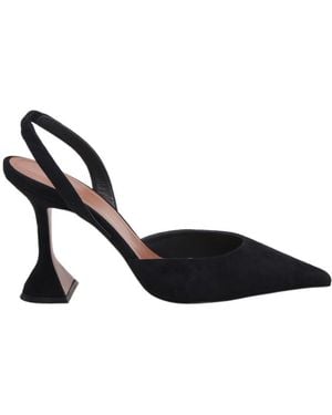 AMINA MUADDI Pointed-Toe High-Heeled Sandals - Black