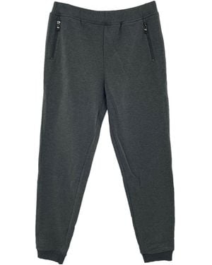 Armani Jeans Elastic Zipper Sweatpants - Gray