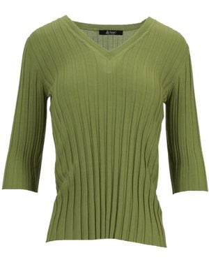 Lela Rose V-Neck Jumper - Green