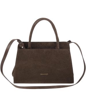 Fabiana Filippi Turnlock Shoulder Bag - Brown