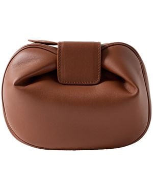 Gabriela Hearst Demi Clutch - Brown