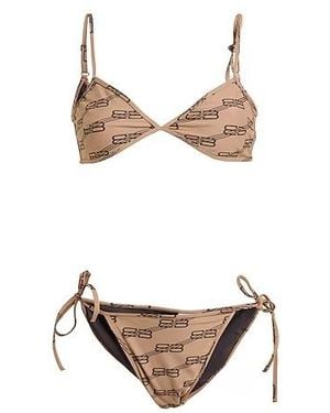 Balenciaga Printed Swimsuit - White