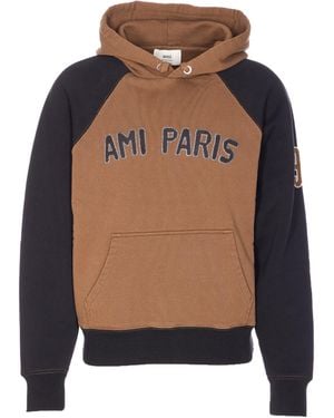 Ami Paris Sweaters - Brown