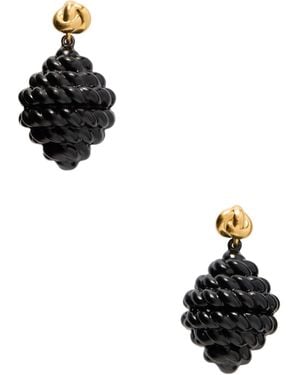 TOTEME Rope Drop Earrings - Black