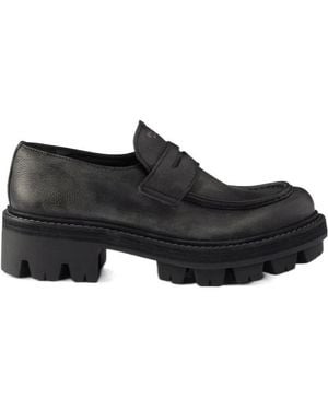 Prada Leather Loafers - Black