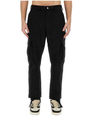 Marcelo Burlon County Of Milan Straight Leg Trousers - Black
