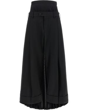 Junya Watanabe Pleated Pants - Black