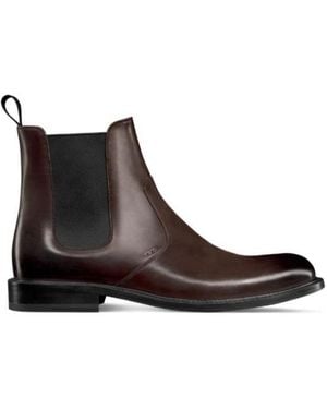 Dior Homme Round-Toe Slip-On Boots - Black